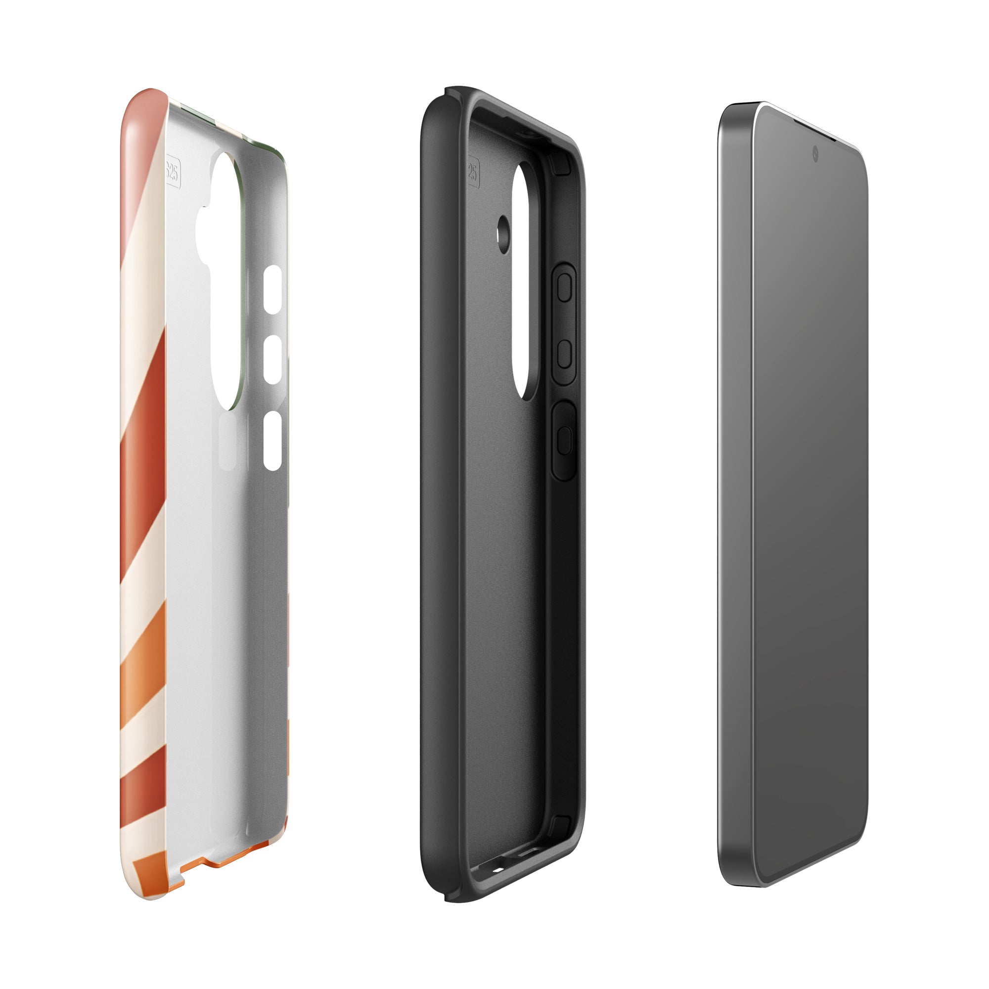 Retro Sunrise Tough Case for Samsung Galaxy S25 – Dual Layer Protective Phone Case (Glossy or Matte)