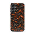 Burnt Orange Filigree Tough Case for Samsung Galaxy S25 Plus – Dual Layer Protective Phone Case (Glossy or Matte)