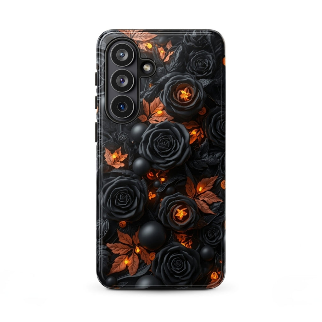 Dark Floral Glow Tough Case for Samsung Galaxy S26 Plus