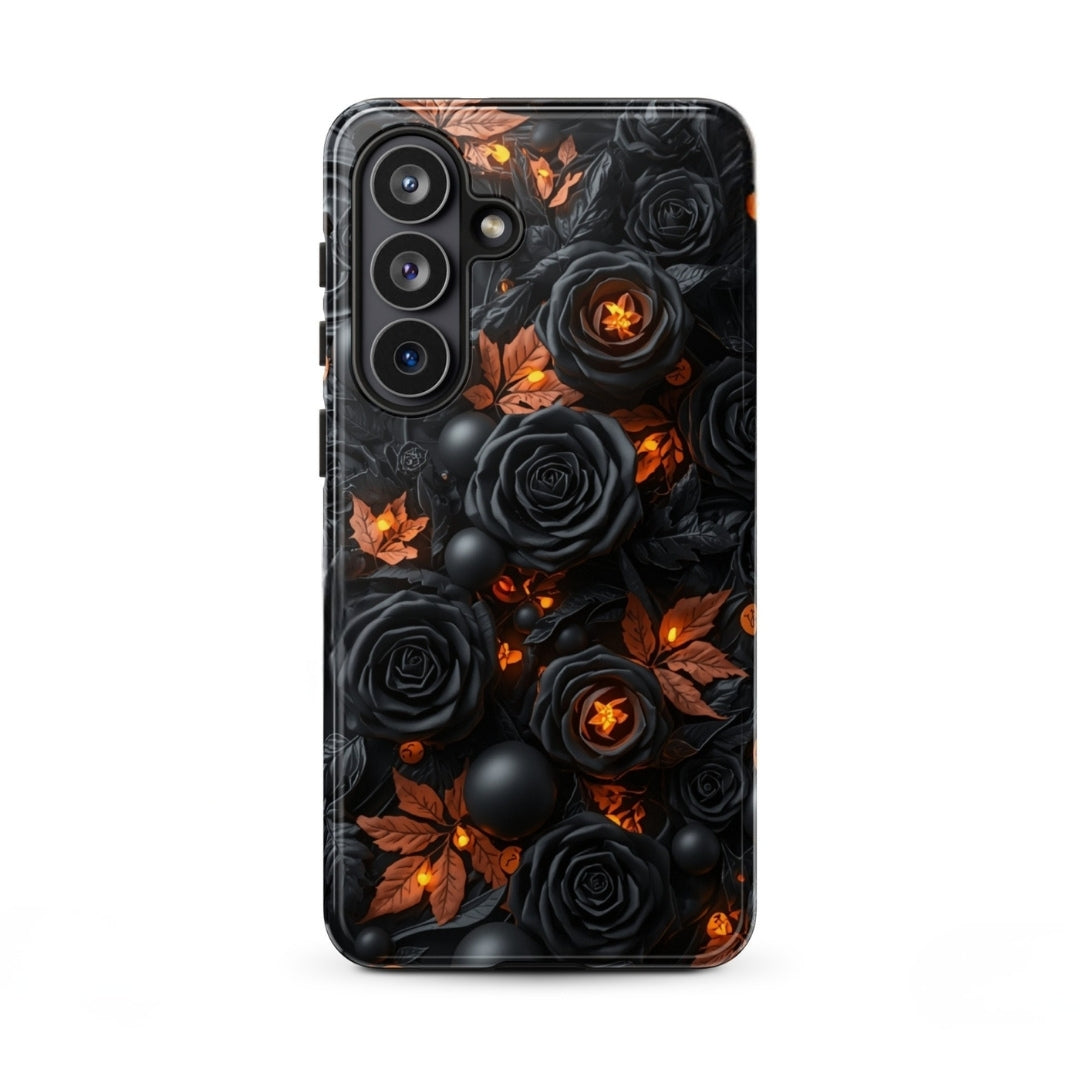 Dark Floral Glow Tough Case for Samsung Galaxy S26 Plus