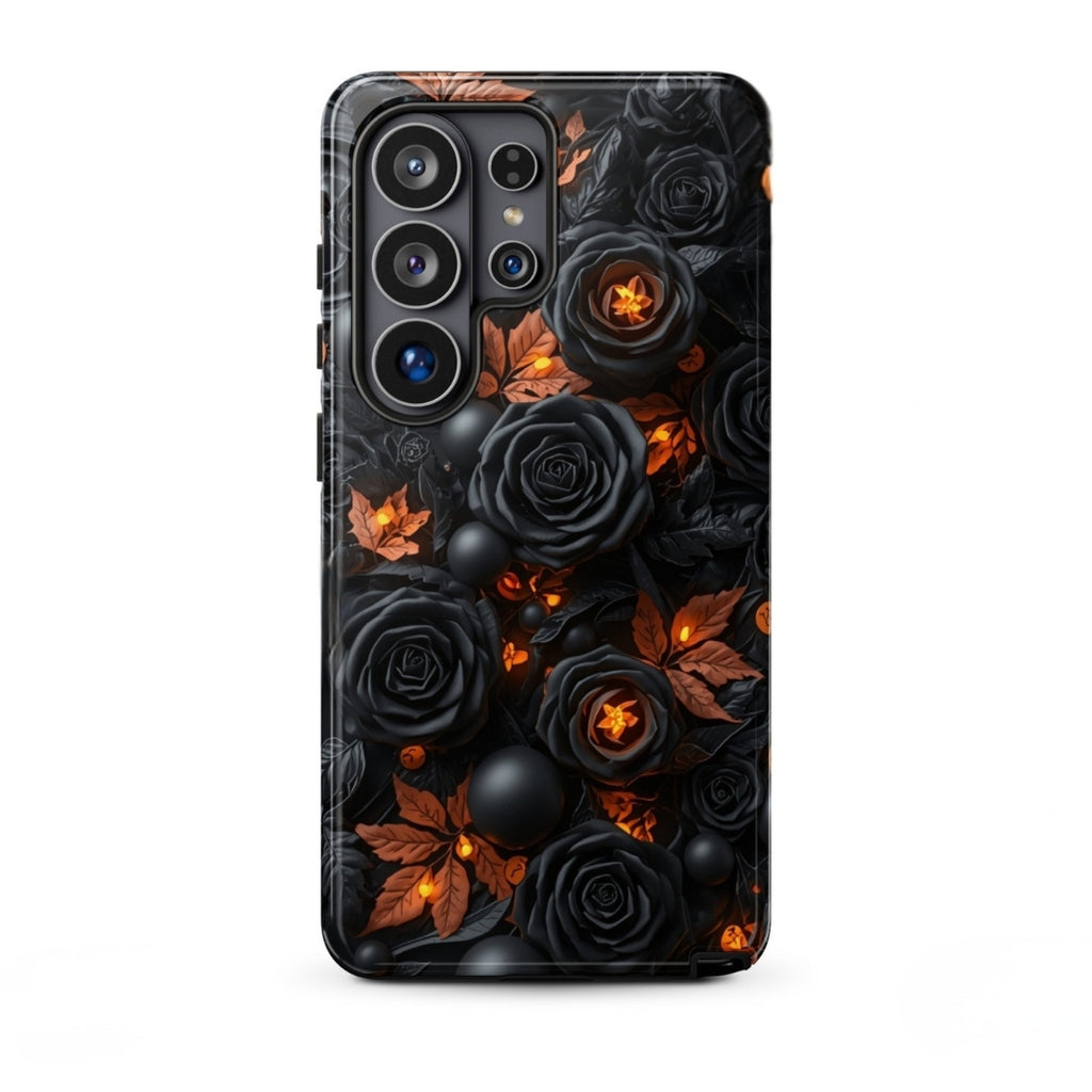 Dark Floral Glow Tough Case for Samsung Galaxy S26 Ultra
